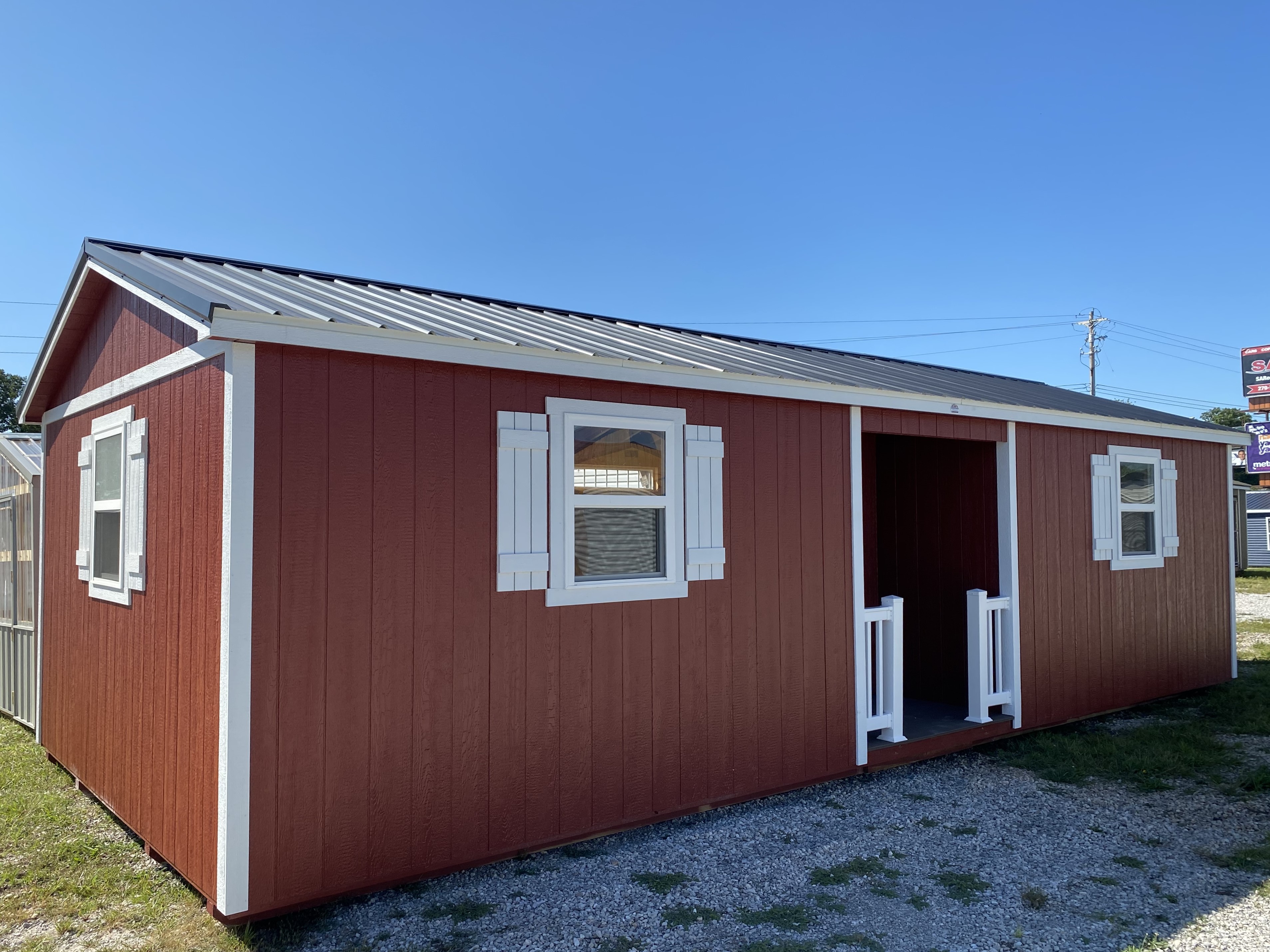 14x32 Ranch Shed with Porch - Esh's Utility Buildings
