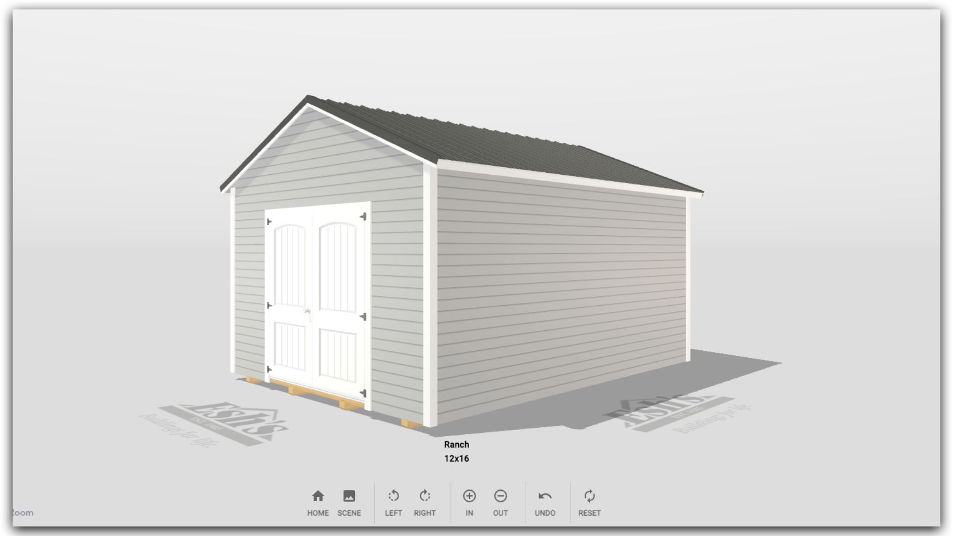 a 3D custom shed