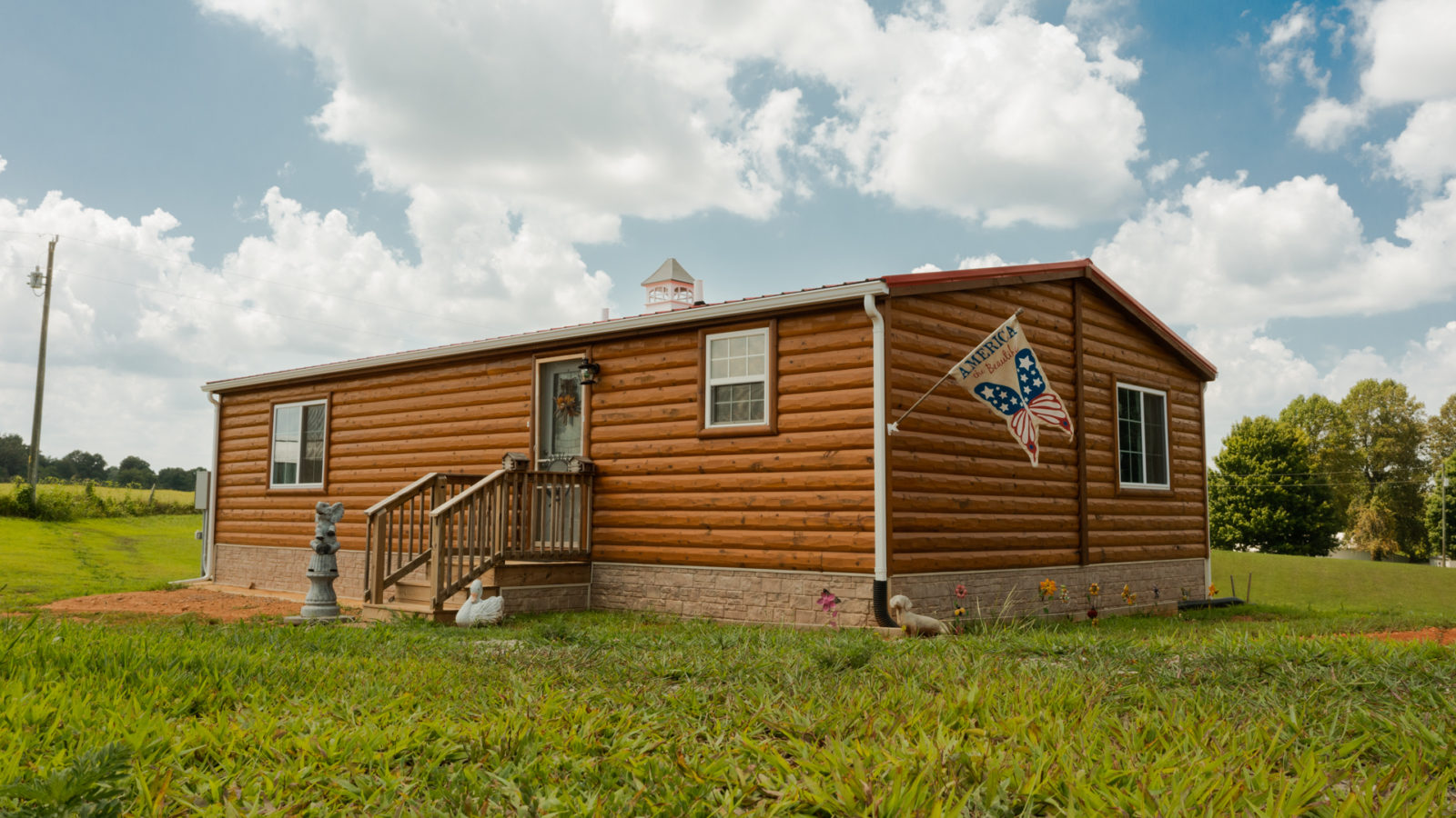 exterior of good quality livable rent to own sheds for sale in KY and TN