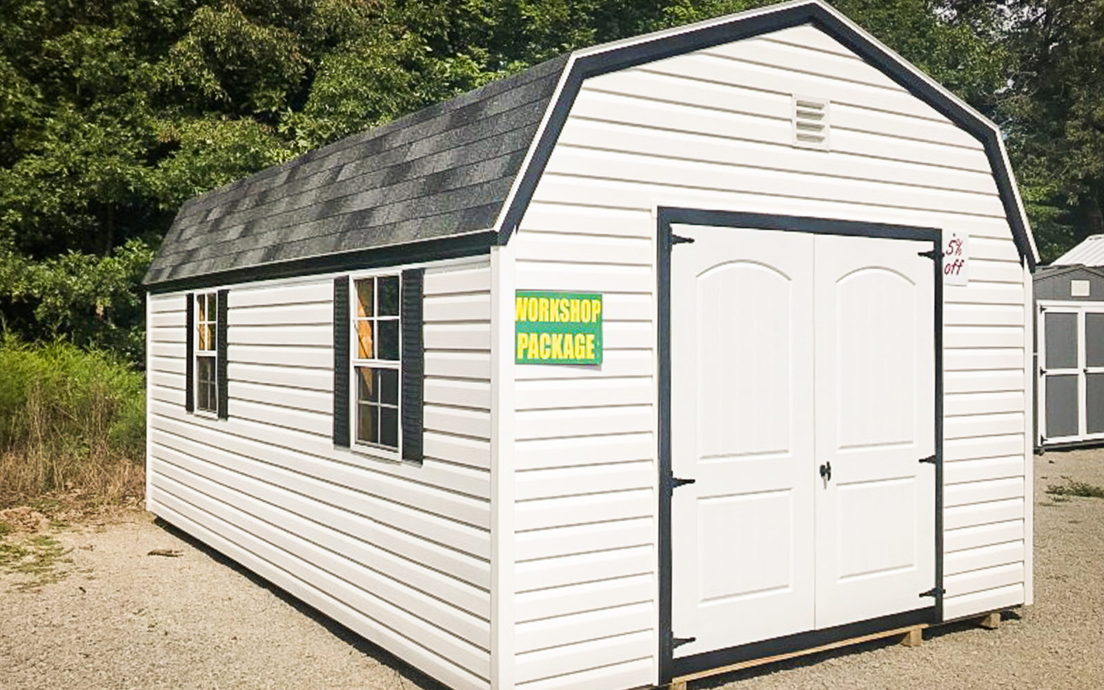 exterior of 14x20 shed for sale