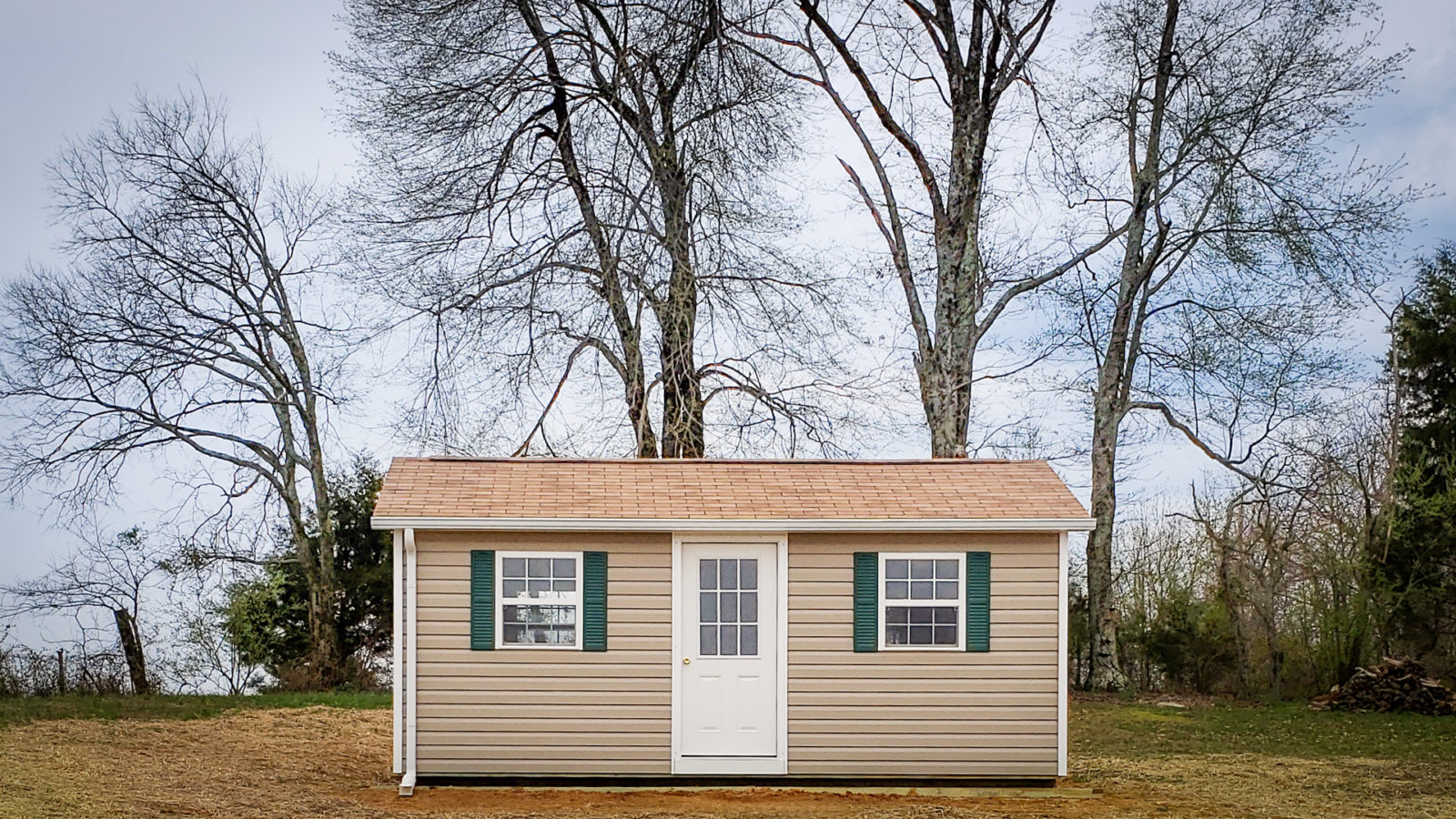 ranch style lawnmower shed for sale