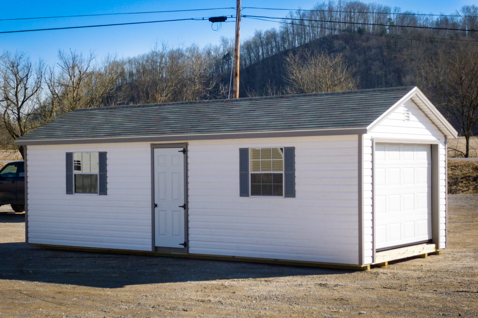 exterior of ranch shed for sale near lexington ky 3
