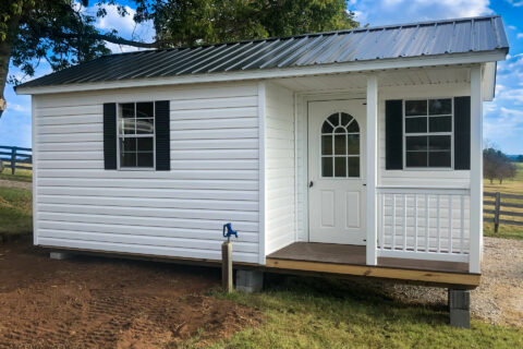 white office shed in kentucky