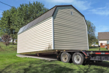shed delivery by Esh's Utility Buildings
