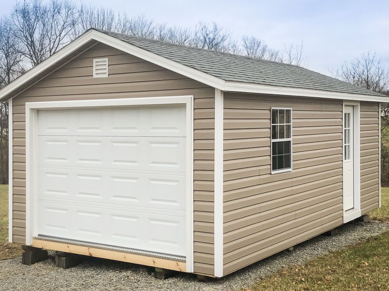 A garage shed for sale in Greensburg, KY