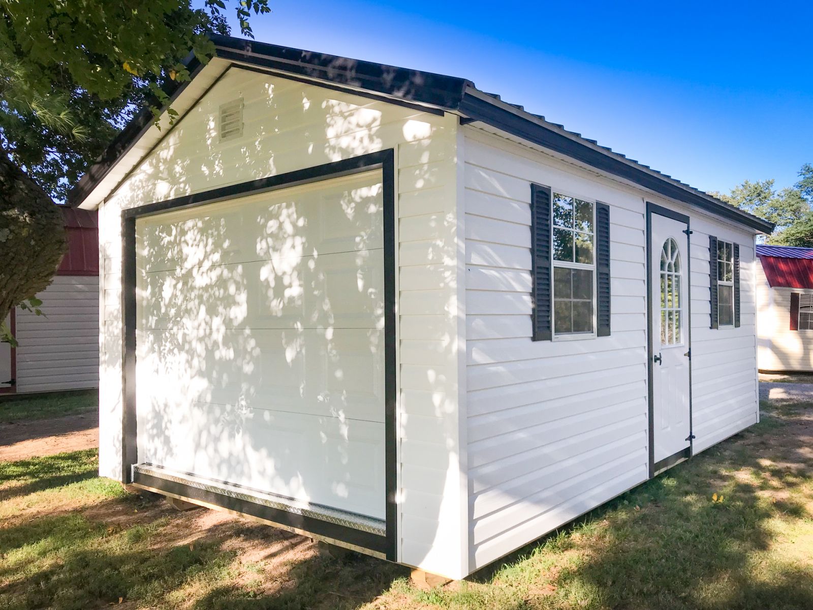 A garage shed for sale in Cave City, KY