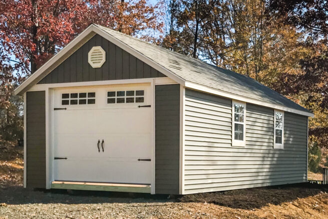 1-car garage built for sale by Esh's Utility Buildings