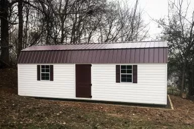 A lofted portable building for sale in Tennessee