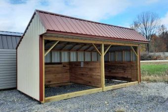 Run-In Sheds - Horse Run-Ins in KY & TN | Esh's Utility Buildings