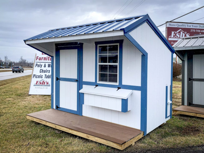 A backyard chicken house for sale in Kentucky