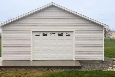 A custom garage constructed by garage builders in Tennessee