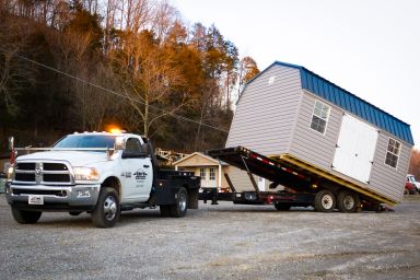 Preparing for a shed delivery in Kentucky