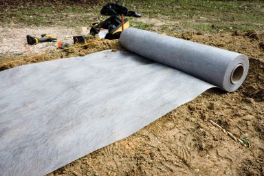 Weed barrier for a shed foundation in Kentucky