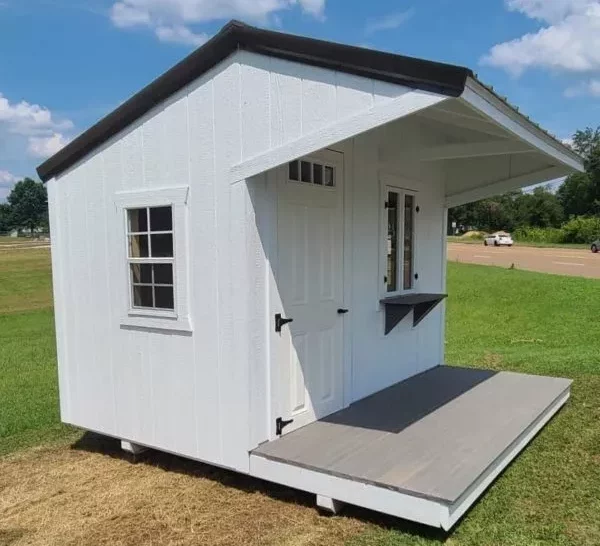 Exterior of a saltbox playhome for sale in Kentucky or Tennessee