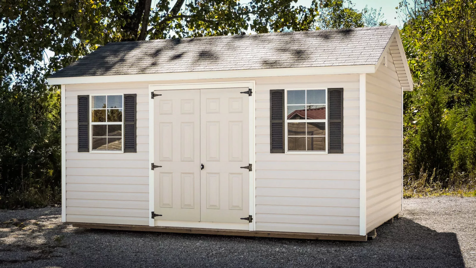 outside of quality storage shed for sale